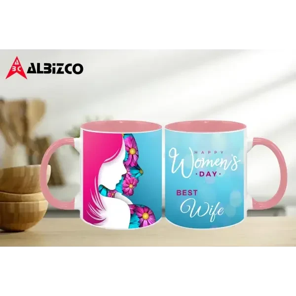 Ceramic Mugs - Women’s Day Special - Best Wife / Pink - mugs